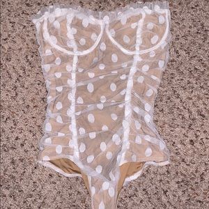 Polka dot bodysuit